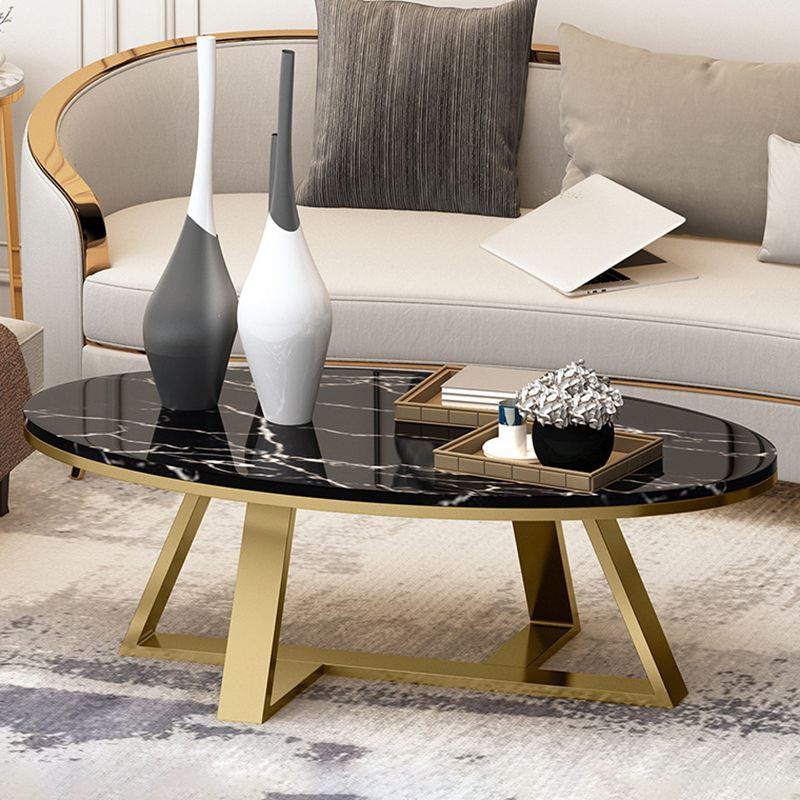 Trestle Coffee Table  Contemporary Cocktail Table for Living Room