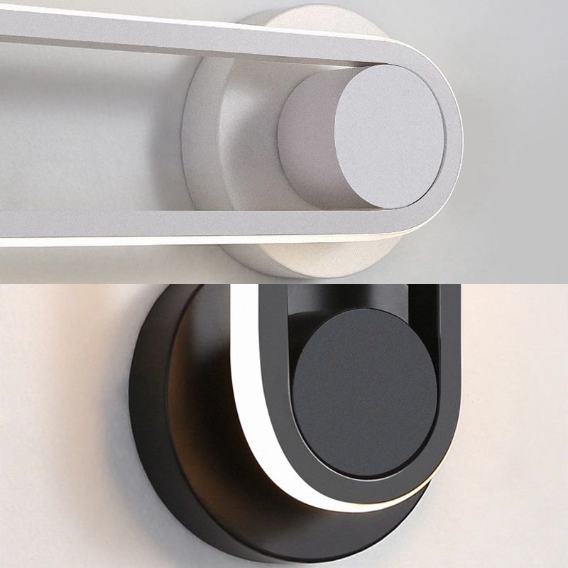 Apparecchi per illuminazione a parete in metallo Ellisse moderno lampada montata a parete per camera da letto