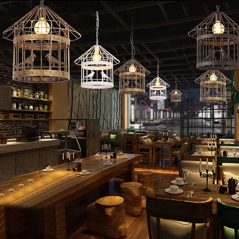 1 Apparecchiatura a soffitto in stile industriale Nordic Style Nordic Style METALLICO per caffetteria per caffetteria