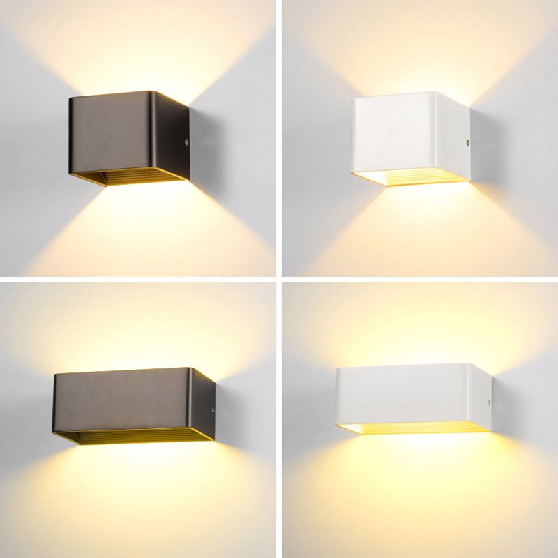 Geometric Shade Wall Lighting Modern Simple Metal Style 1 Light Wall Light