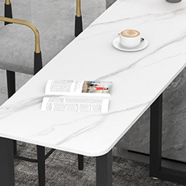 Rectangle Pub Table Contemporary Style Bar Table for Small Places