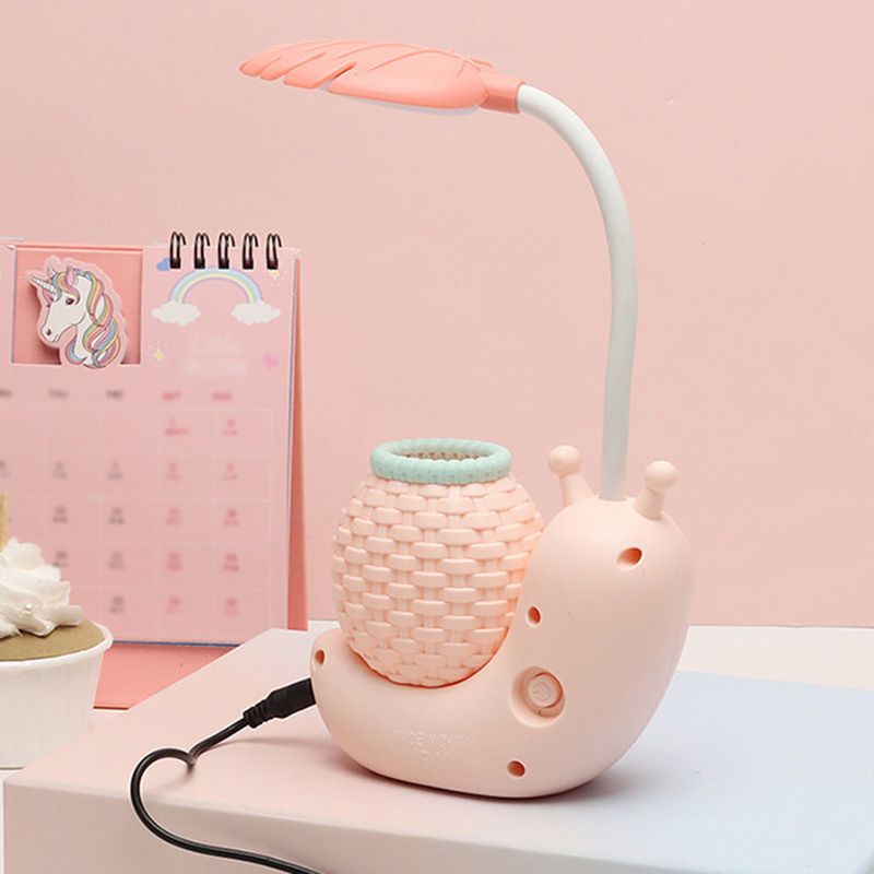 Macaroon Snail en forme de mini lampe de table ABS ABS PLANT CRÉATIVE LED LETTANDE DE LED POUR CHAMBRE