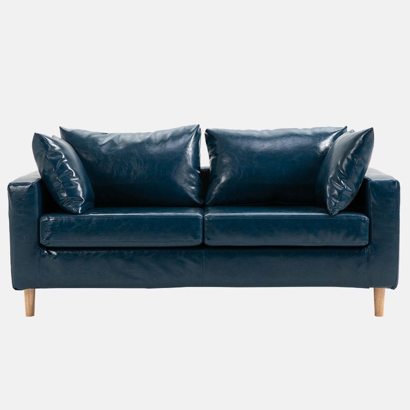Beige Modern Farmhouse Cushions Standard Sofa 21.65"High Square Arm Sofa