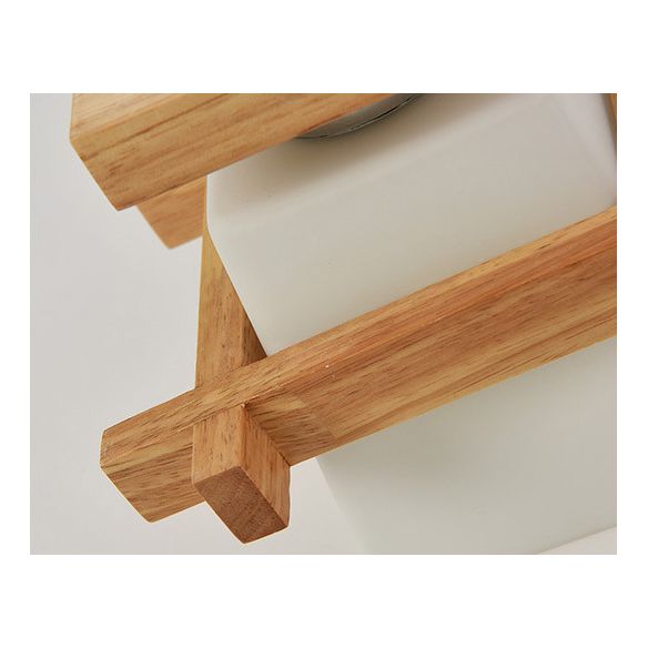 Éclairage de plafond léger beige 1 éclairage en bois naturel