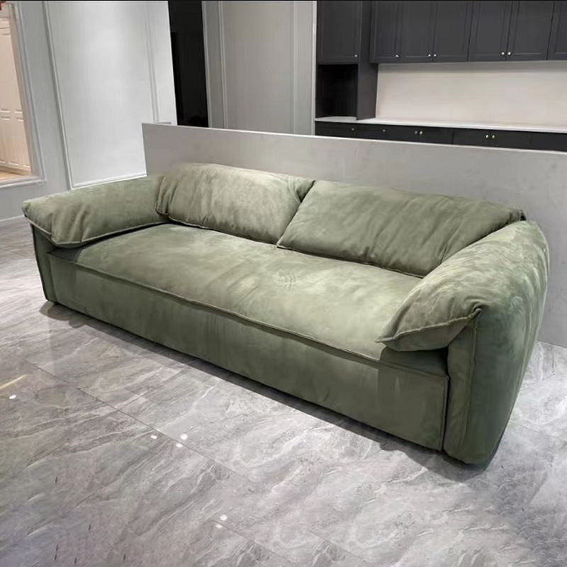 Pillow Top Arm Sofa Modern Simple Faux Leather Sofa - 45.28"d