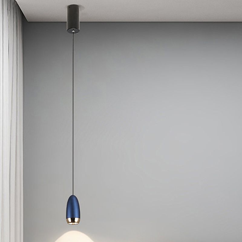 Unique Shape Hanging Lighting Modern Style Metal 1 Light Hanging Lamp for Bedroom