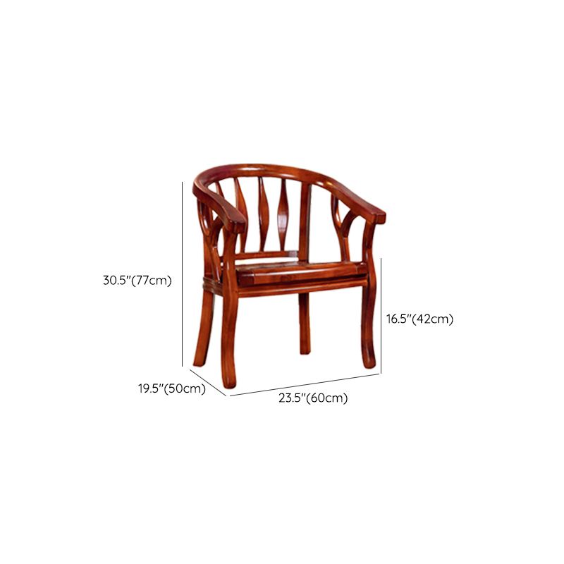 Solid Wood Frame Dining Chairs Dining Arm Chair for Dining Room