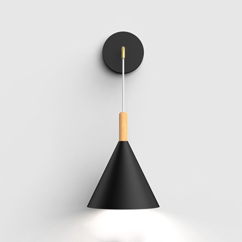 Modern Style Geometric Wall Lamps Metal 1 Light Sconce Lights