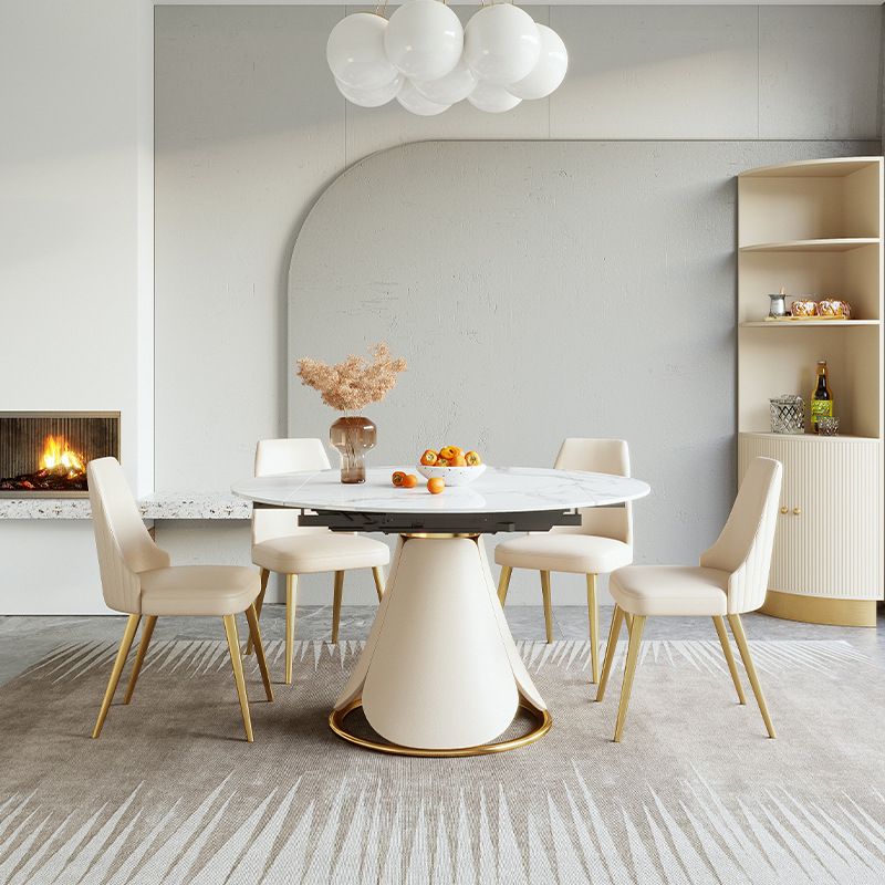 Glam 1/4/5/7 Pieces Dining Set Sintered Stone Dining Table Set
