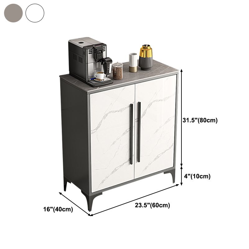 Modern Style Server Sintered Stone Server with Door for Living Room