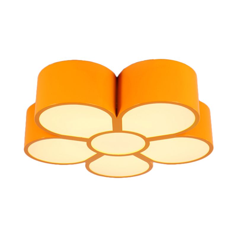 Gelb/Rot/Rosa Blumendecke Beleuchtung Kinder Stil Acryl LED Unterputz Halterung für Wohnzimmer