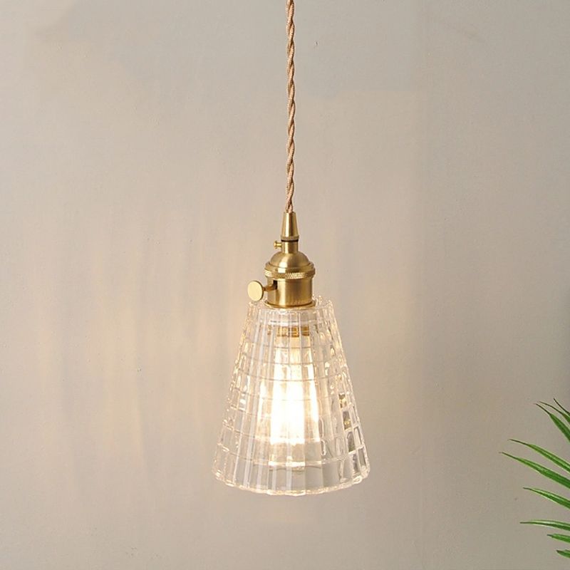 Modern Style Geometric Down Lighting Glass 1 Light Hanging Ceiling Lights