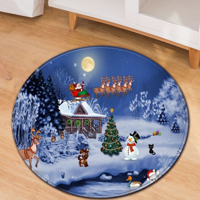 Gold House Rug Polyester Modern Rug Washable Indoor Rug for Living Room