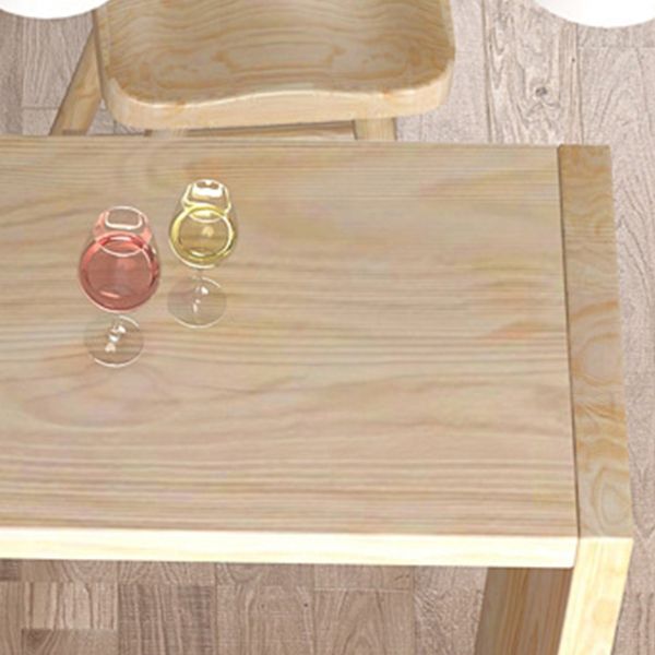 Industrial Rectangular Pub Table Set 1/5 Pieces Wooden Counter Table with Backless Stools