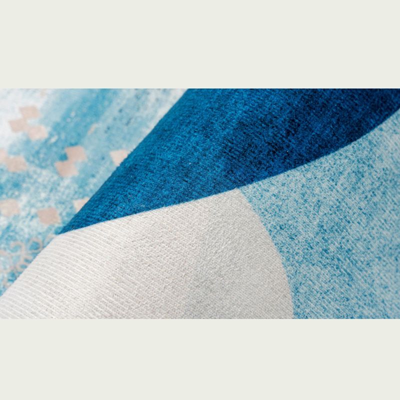 Grey Modern Area Rug Stripe Pattern Polyester Area Carpet Anti-Slip Washable Rug for Living Room