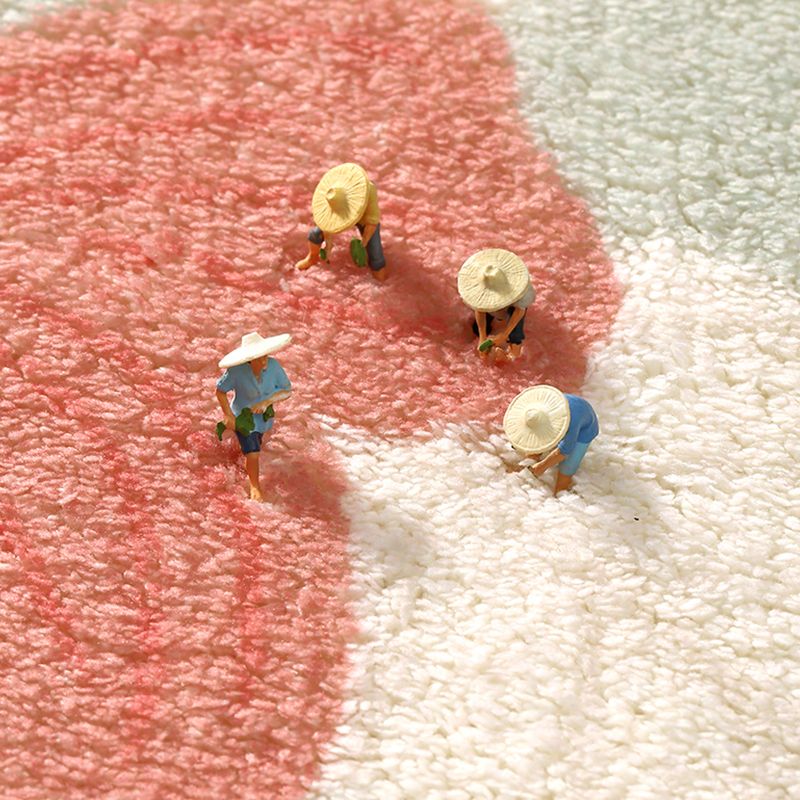 Groen Modern Rug Tapsel Blending Plant Tapijt Non-slip achterste Tapijt voor woonkamer