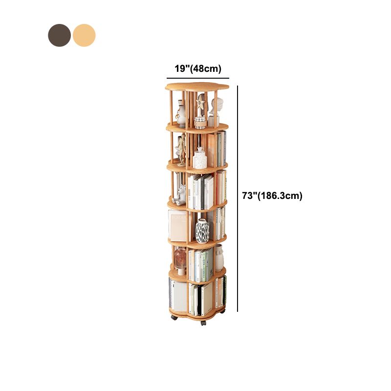 Scandinavian Style Bookshelf Open Back Bookcase for Home and Office Study Room