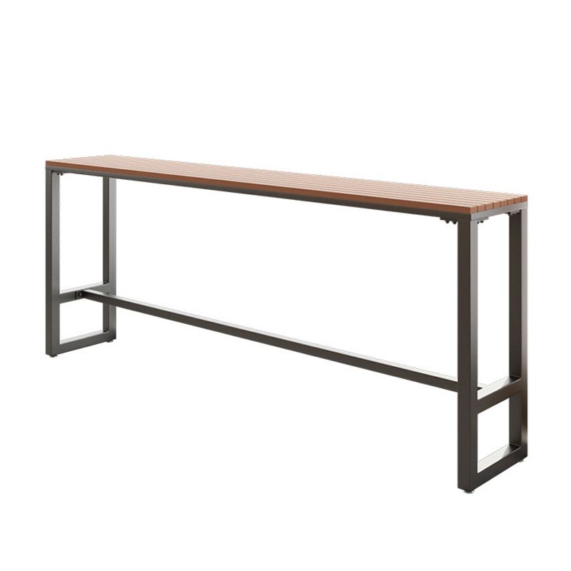 Modern Style Bar Table Set 1/2/5 Pieces Rectangle Bar Table with High Stools