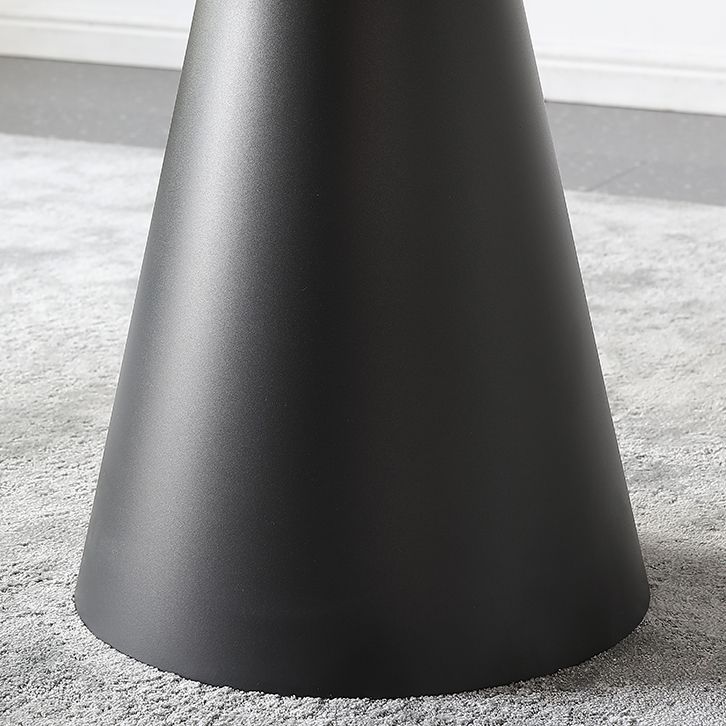 Contemporary Sintered Stone Round Table Set 1/4/7 Pieces Dining Set