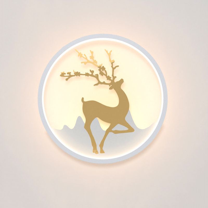 Circle Alluminio Light Minimalismo Minalismo a 1 luci a parete LED per camera da letto