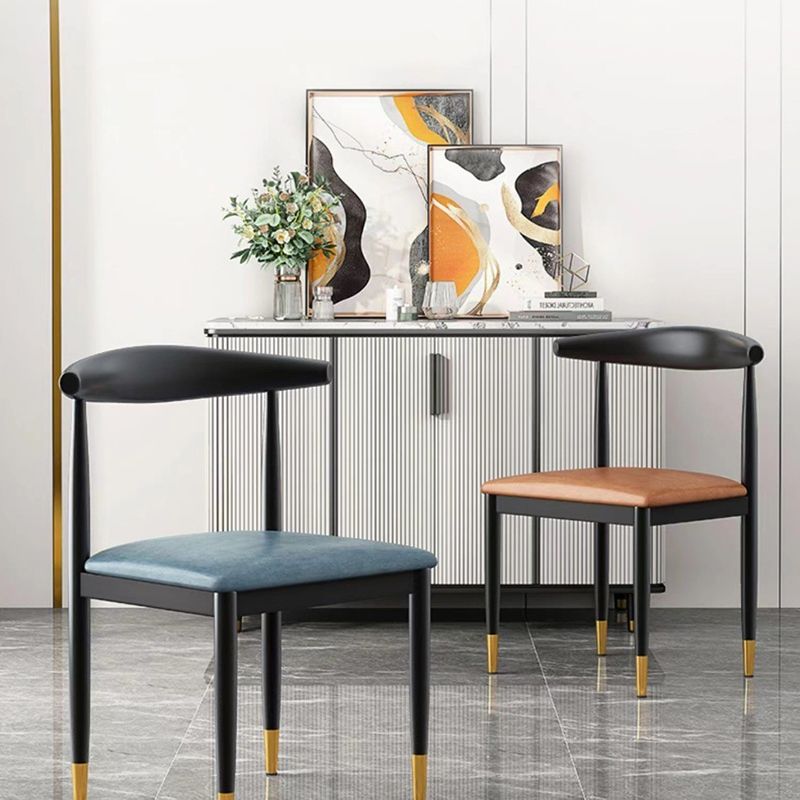 Metal Kitchen Dining Room Chair Contemporary Upholstered Chair