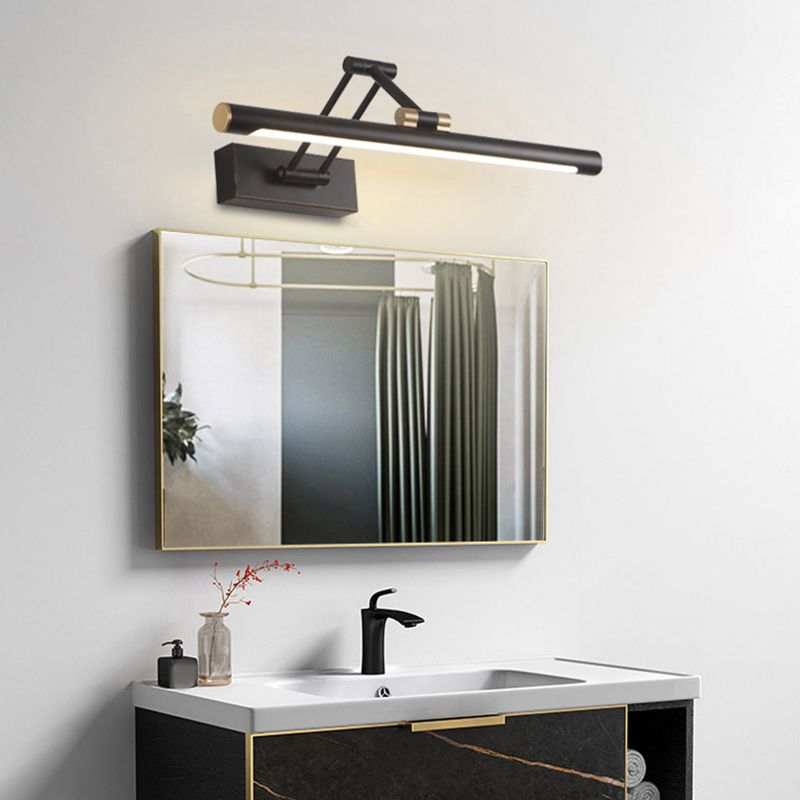 Funzione da parete da parete lineare moderna 1 Funzione illuminazione da parete a specchio leggero