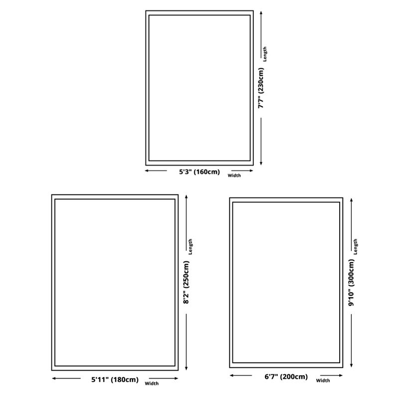 Minimalist Geometric Print Carpet Non-Slip Backing Area Rug Polyster Rug for Living Room