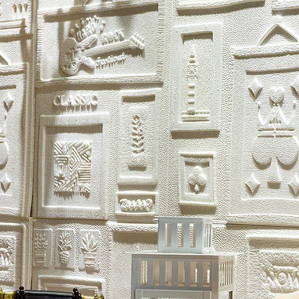 Indoor Wall Paneling 3D Print Peel and Stick Waterproof Wall Panel