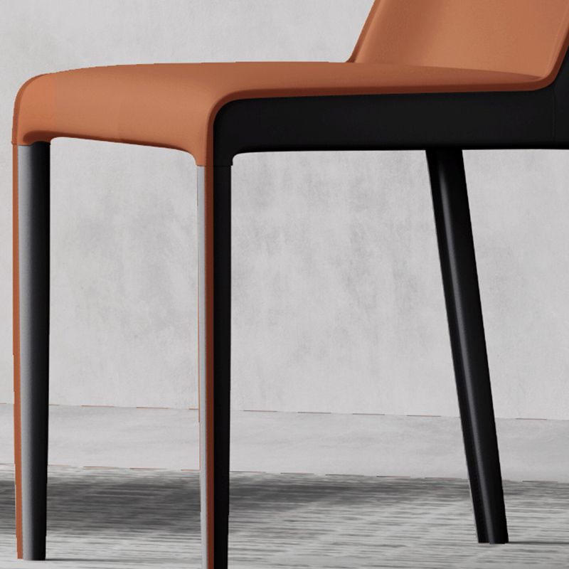 Contemporary Home Upholstered Side Chair Matte Finish Dining Chair