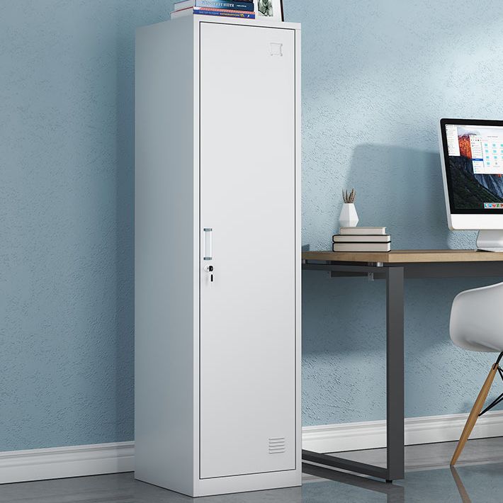 Contemporary Metal Wardrobe Cabinet Hinged Wardrobe Armoire for Home