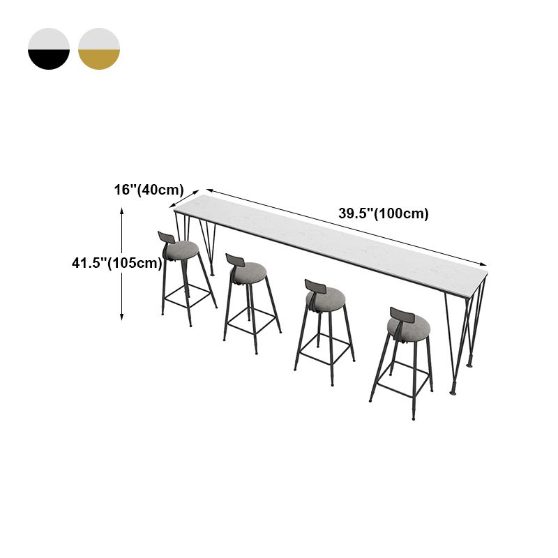 Mesa de altura de mostrador de la cafetería del escritorio de la barra del rectángulo del rectángulo moderno (la única mesa)