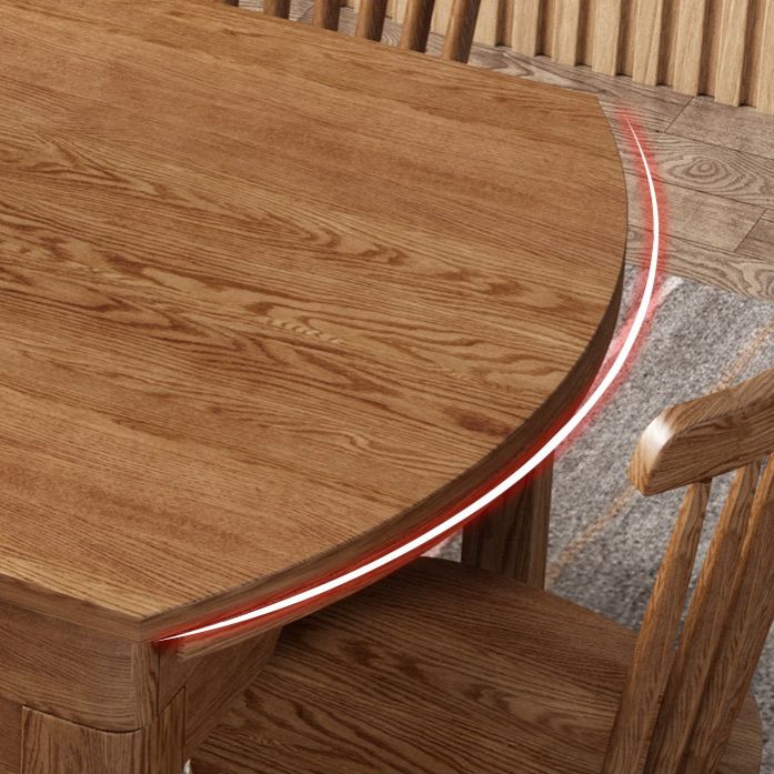 Modern Kitchen Wooden Dining Furniture Set with Round Table Formal Dining Room Table Set