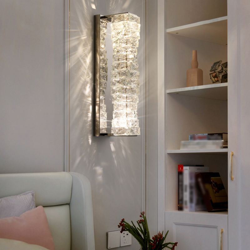Crystal LED Wall Sconce Post-Modern Wall Light Fixture for Bedroom