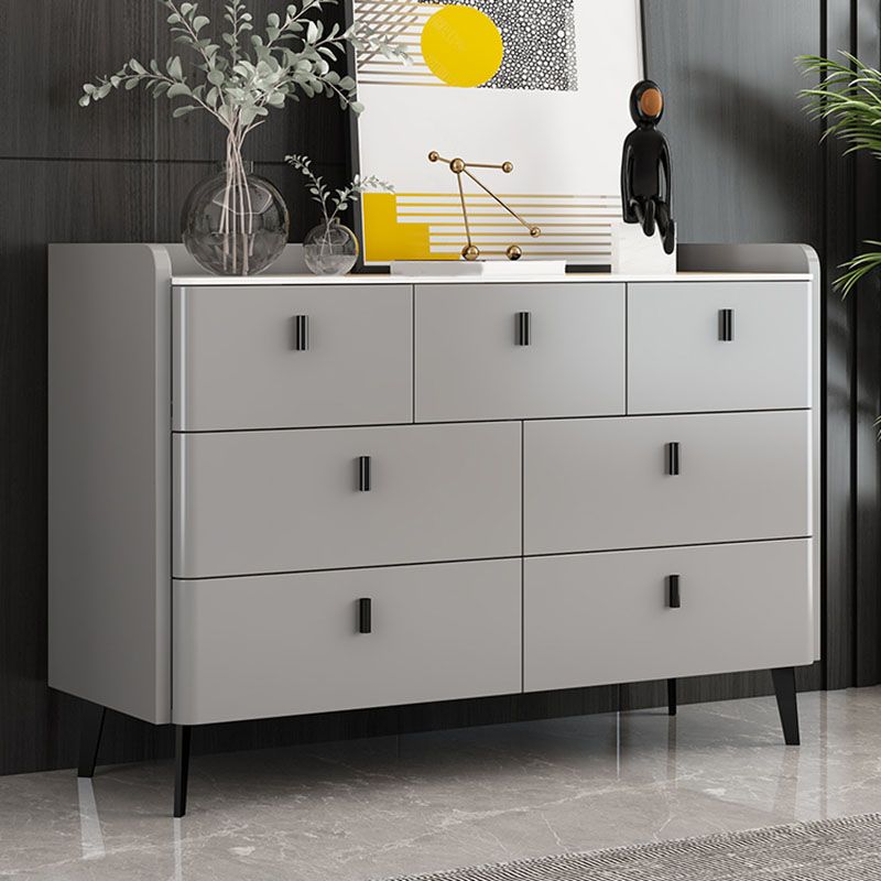 Contemporary Stone Top Storage Chest 15.75" Width Dresser for Bedroom