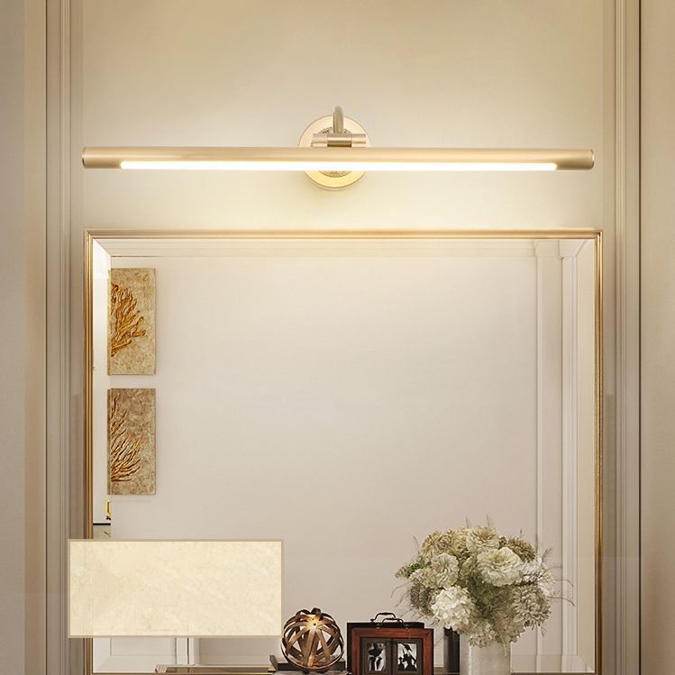 Testa regolabile Light LED lineare Luce moderna Minimalismo Brass Vanity Luce neutra per mobile da bagno