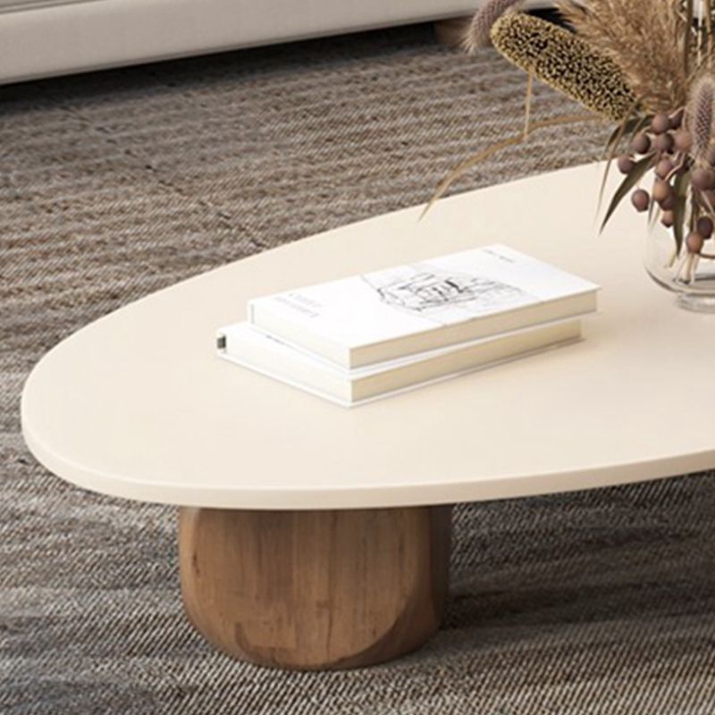 Scandinavian Style Coffee Table 3 Legs Wooden Coffee Table in White