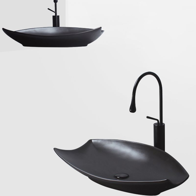 Modern Vessel Bathroom Sink Specialty with Basin Vessel Sink(Not Included Faucet)