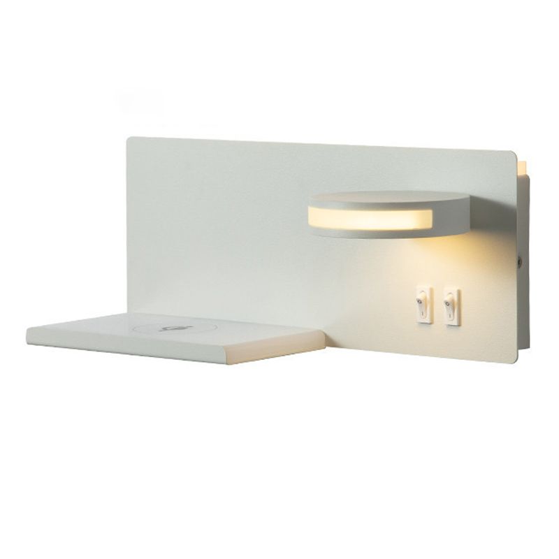 Forma geométrica de lectura de metal luz de pared estilo moderno 2 luces de montaje de pared lámpara de luz