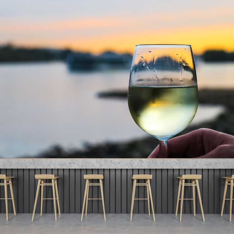 Commercial Wine Shop Mural Photography Decorative Wallpaper Moisture Resistant