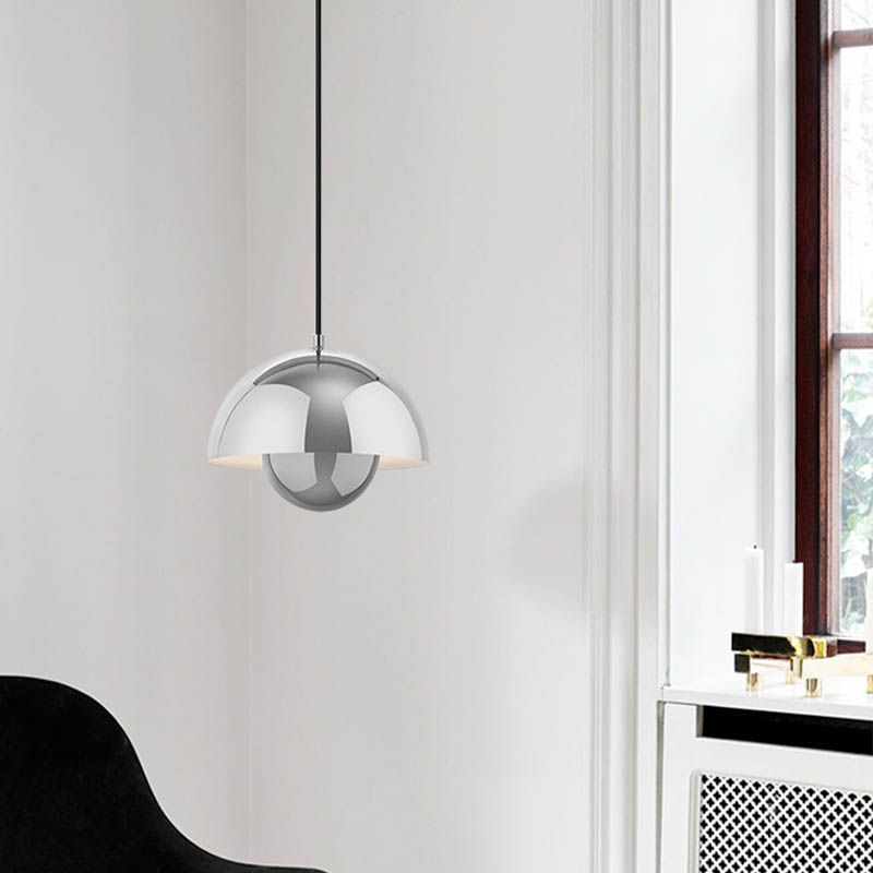 Modern Luce di lusso a pendente singolo Light Globe in ferro battuto Lampada sospesa per sala da pranzo