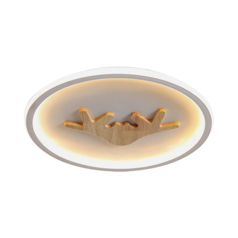 Illuminazione a montaggio a filo cervo acrilico grigio/bianco/verde LED LED LIGHITTO PER BEDAME CAMERA