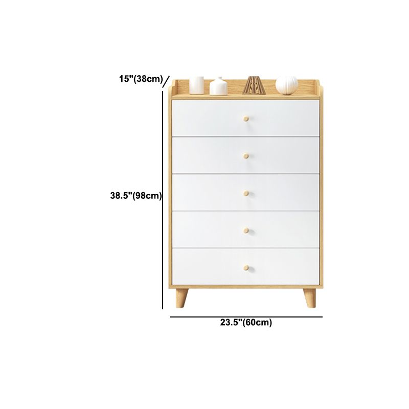 Modern Rectangle Accent Cabinet Wood Knobs Cabinet with Drawer