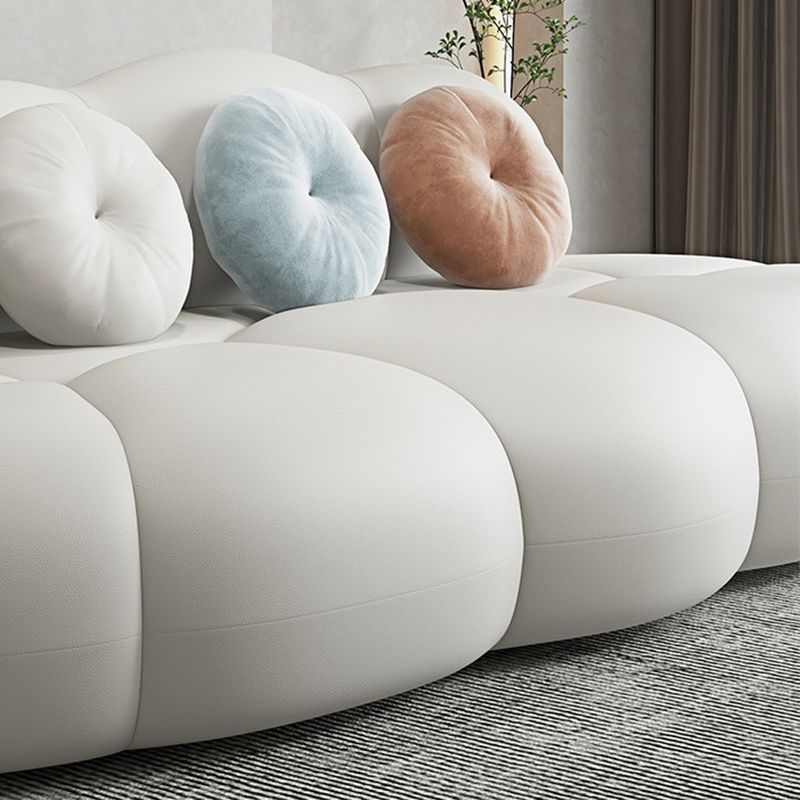 Contemporary Curved Sofa Tight Back Sofa for Living Room, Apartment