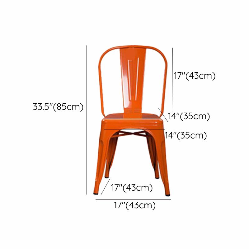 Industrial Style Iron Counter Stool Cafe Bar Stool with Metal Seat