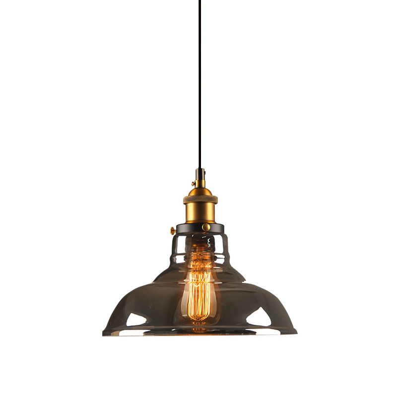 Fumo grigio lampada a sospensione in stile industriale fienile a sospensione a sospensione