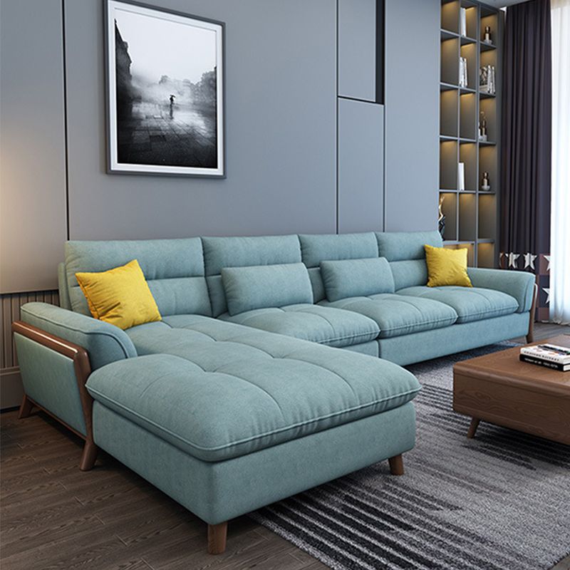 Nordic Cushions Pillow Top Arm Living Room Fabric Stationary Seating