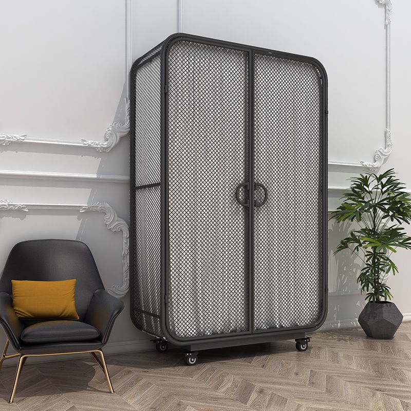 Modern Style Wardrobe Closet Metal Wardrobe Cabinet for Home