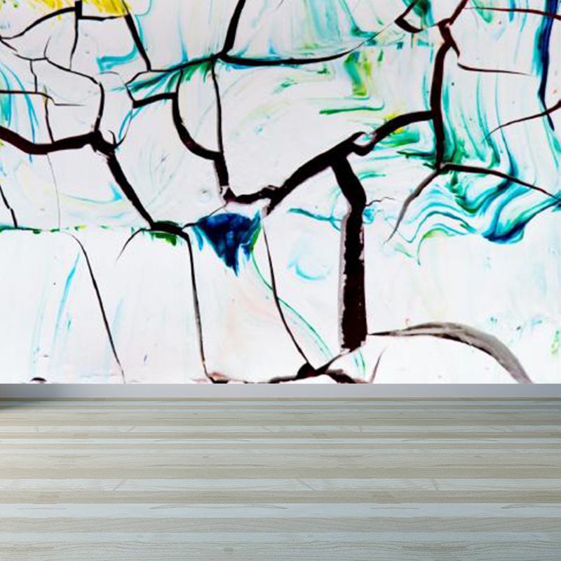 Large Illustration Abstract Mural Decal Modern Creative Graffiti Wall Art in Multi Color