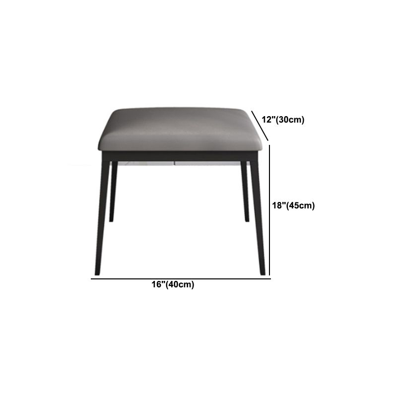 Bedroom Stone Make-up Vanity Desk 31.5"/39.37"/47.24" W, Black/Khaki Finish