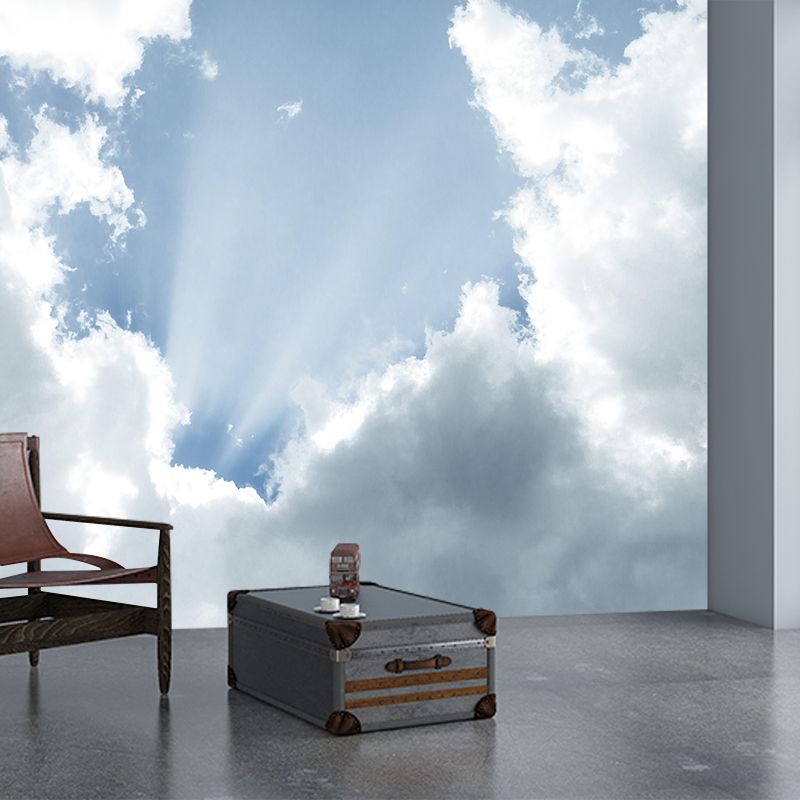 Customized Huge Cloud Mural Wallpaper Photography Style for Guest Room Decor